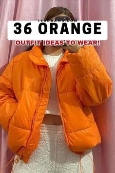 Save this pin for 36 stunning orange outfit inspirations that will add a sunny and vibrant twist to your wardrobe! Explore these chic styles and elevate your fashion game with bold citrus hues. #OrangeOutfits #FashionInspo #CitrusChic Orange Joggers