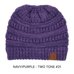 Trending and REALLY POPULAR, these beanies are COMFY and PRACTICAL! They are perfect to heat you up on those cold days while still adding style to your outfit! The versatility of this beanie can be worn so many ways! Size: One Size.  Color: Purple.  Gender: unisex.  Age Group: adult. Adjustable Purple Beanie For Winter, Adjustable Casual Purple Beanie, Purple Beanie Hat, Purple Knitted Beanie, One Size, Beanie Fits, Purple Beanie Hat, One Size, Navy Purple, Cold Day, Beanie Hats