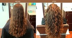 Body Wave Perm, Deva Cut, Curl Products, Long Curly Haircuts, Wave Perm, Hair And Skin Care, Layered Curly Hair