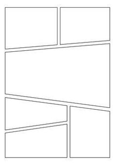 the four paneled wall is shown in black and white, with three different sections to each