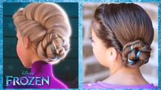 Frozen Inspired Elsa's Coronation Updo - A CuteGirlsHairstyles Disney Exclusive Frozen Hair, Disney Hair, Diy Braids, Hairstyle Tutorial