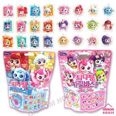 the littlest pet shop toys are packed in plastic bags and ready to be shipped