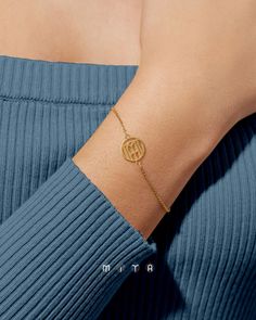 Her initials. Her story. Beautifully defined on a monogram bracelet ✨ Personalize yours at the link in bio. 🔗 #MonogramJewelry #WearYourIdentity Beauty, Instagram