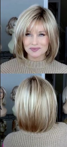 Layers Medium, Medium Bob, Bob Hairstyles For Fine Hair, Layered Haircut, Beauty Parlor, Haircuts For Fine Hair, Hair Tutorials