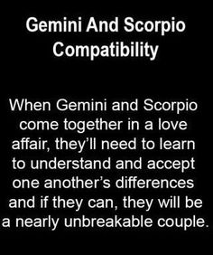 an image with the words genni and scorpio compability