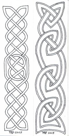 two different types of celtic designs