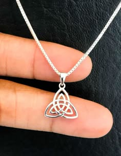 Trinity Necklace, Sterling Silver Triquetra Necklace, Celtic Knot Charm Pendant, Celtic Jewelry, Cel Triquetra Jewelry, Triquetra Necklace, Triquetra Pendant, Trinity Necklace, Celtic Trinity Knot, Silver Model, Jewelry Design Inspiration, Irish Jewelry, Jewelry Tags