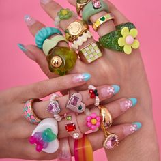 Material: resin, acrylic Measurement: fits size 7-8 Candy Rings, Flower Candy, Candy Ring, Instagram Feed Planner, Candy Flowers, Creative Fashion Photography, Concert Outfit Inspo, Kids Candy, Resin Acrylic