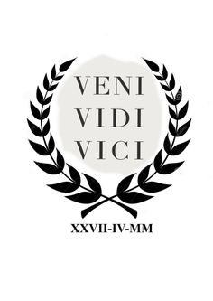 the logo for venice vidi vici, which is located in front of a white background