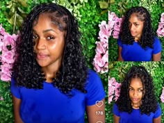 Goddess Bob Braids, Vacation Hairstyle, Curly Braided Hairstyles, Sleek Ponytail Hairstyles, Feed In Braids Hairstyles, Bob Braids