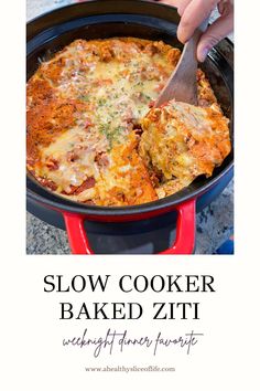 the recipe for slow cooker baked zitt