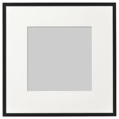 an empty white square frame on a white background with clipping area for text or image