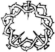 a black and white drawing of an ornamental design