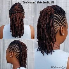 Flat Twist Mohawk Natural Hair, Tiefling Hair, Braided Updo Natural Hair, Braided Mohawk Hairstyles, African American Hair, Flat Twist Hairstyles, Hair Clipart, Natural Hair Stylists