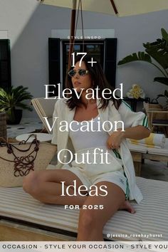 Need elevated vacation outfit ideas for your 2025 beach getaway? Check out my list of 17 chic beach vacation outfits, Italian summer outfits, and tropical island outfits. Whether you’re heading to an all-inclusive resort or relaxing on an island, these classy vacation outfits also work as stylish summer outfits for women. Travel wardrobe women Vacation 2 Piece Outfit, Beach Resort Capsule Wardrobe, Luxury Resort Wear For Women, Modest Honeymoon Outfits, Classy Vacation Outfits, Cool Beach Outfits, Tropical Island Outfits, Elegant Beach Outfit, Stylish Summer Outfits For Women