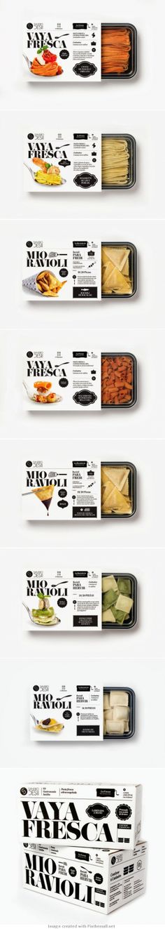 an advertisement with different types of food on it's sides and in the middle