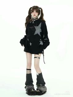 Don’t Judge Me, Japanese Hello Kitty, Visual Kei Fashion, Red And Black Outfits, Punk Style Outfits, Kei Fashion, Korean Japanese, Chinese Fashion, Concept Clothing