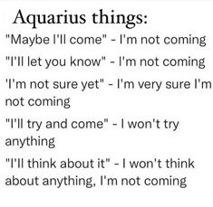 an image of the words aquarius things