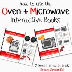 the oven and microwave interactive books for kids to learn how to use them in their homeschool