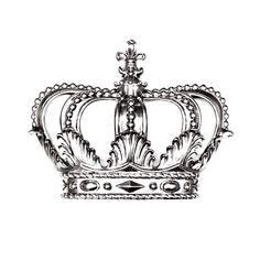 a silver crown on a white background