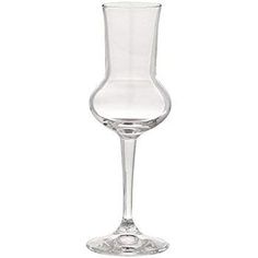 an empty wine glass on a white background