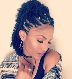 Sista Locks, Sisterlocks Styles Updo, Loc Goals, Loc Ideas, Cheap Lace Front Wigs, Locs Styles, Short Locs Hairstyles