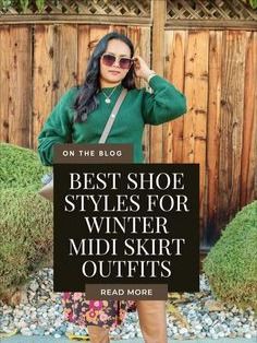 Midi Skirt Winter, Trendy Christmas Outfits, Midi Skirt Outfit, Text Pictures, Midi Skirts, Style Mistakes, Cozy Knits, Shoe Style