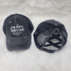 Women's Distressed Jeep Hair Criss Cross Ponytail Hat – Gals and Dogs Boutique Limited Jeep Hats For Women, Jeep Hair Don’t Care, Black Distressed Adjustable Hat, Black Adjustable Distressed Hat, Casual Distressed Gray Hat, Casual Gray Distressed Hat, Distressed Gray Baseball Cap, One Size, Distressed Gray Baseball Cap One Size, Trendy Distressed Black Baseball Cap