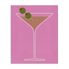 Our stretched canvas, floating framed, framed giclée and wall plaques are created with only the highest standards. We print with high quality inks. The art comes ready to hang with no installation required. Latitude Run® Overall Size: 30" H x 24" W | Latitude Run® Dirty Martini on Canvas Wall Art by Daphne Polselli Canvas in Pink | 30" H x 24" W | Wayfair | Home Decor Martini Art, Pink Canvas, Dirty Martini, Valentines Day Card, Wall Plaques, Floating Frame, Stretched Canvas, Martini, Pillow Art