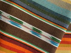 a tie with different colors and designs on it