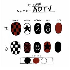 Mcr Inspired Nails, Louis Tomlinson Nails Ideas, Louis Tomlinson Inspired Nails, Paramore Nails, Punk Nails Grunge, Louis Tomlinson Nails, Louis Nails, Grunge Painting Ideas, Twice Nails