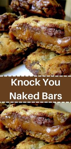 KNOCK-YOU-NAKED-BARS Oreo Dessert, S'mores, How Sweet Eats, Eat Dessert, Mini Desserts, Desert Recipes