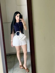 @demureeeeee Outfit Ideas Fresitas, Fresa Outfit Ideas, Chic Shorts Outfit, Casual Glam Outfit, Latina Outfit Ideas, Church Outfit Summer, Fashion Outfits Cute