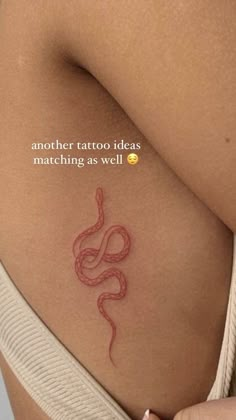 a woman's stomach with a tattoo on it that reads, another tattoo ideas matching as well