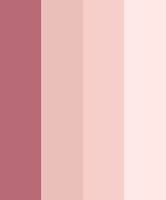 three shades of pink and red with the same color in each one's palette