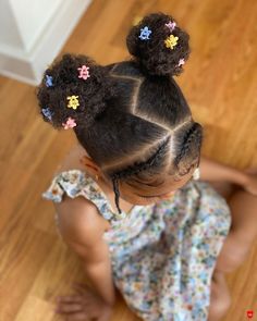 Natural Hairstyles For Black Kids Simple, Kiddie Hairstyles, Baby Hairstyle, Hairstyles Instagram, Kid Hair