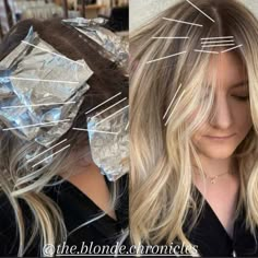 Foil Placement, Blonde Foils, Hair Foils, Redken Hair Color, Foil Highlights, Balayage Technique