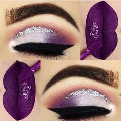 Purple Eye Makeup, Makijaż Smokey Eye, Top Makeup Products, Bold Makeup, Creative Eye Makeup