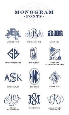 the monogram font styles are available for all types of logos and typefaces