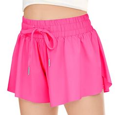 Butterfly Shorts, Rose Rot, Flowy Shorts, Teen Girls, Running Sports, Active Shorts, Spandex Shorts