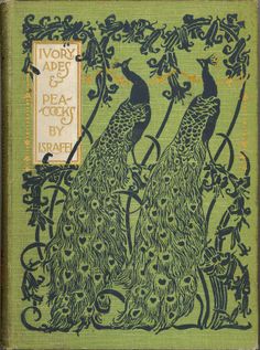 an old book with two peacocks on it's cover and the words ivory tapes