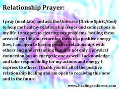 Heal Relationship Spells, Prayer To The Universe, Prayer Relationship, Pranic Healing Meditation, Relationship Spells, Heal Relationship, Relationship Prayer