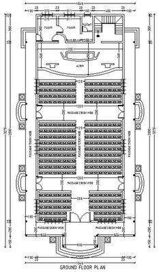 the floor plan for an auditorium