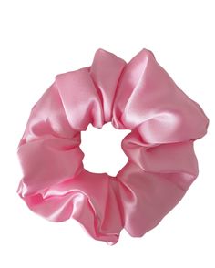 "Keira Scrunchie by BeadzBuzz Enjoy the Barbie Pink satin color of Keira perfect to accessories any outfit in any occasion. Also can be a very great gift for friends, family and specially for yourself. Proudly handmade by BeadzBuzz, Imported here in Texas US. SIZE Appropriately 4.5 - 5\" diameter Wraps Approximately 2x around hair Care - Hand wash - Hang to dry *Please note that we try our best to capture the real color of the Scrunchie, please also refer to description for size and color detail Pink Satin Scrunchie, Ribbon Ends, Bubble Gum Pink, Pendant Bails, Normal Hair, Silk Hair, Christmas Gifts For Friends, Satin Color, Slumber Parties