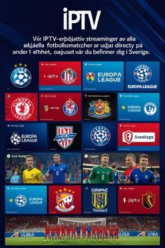 the official poster for the european soccer league