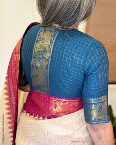 Designer Sari, Blouse Designs High Neck, Cotton Saree Blouse Designs, Cotton Saree Blouse, Fashionable Saree Blouse Designs, Indian Designer Sarees