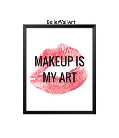 Glam Bar, Artist Typography, Makeup Artist Quotes, Makeup Station, Makeup Room Decor, Simple Wall Decor, Wedding Makeup Artist, Makeup Rooms, Artist Quotes