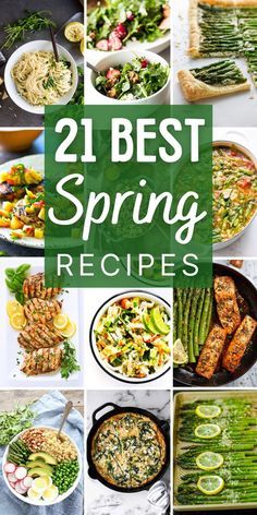 the best spring recipes for dinner and dessert