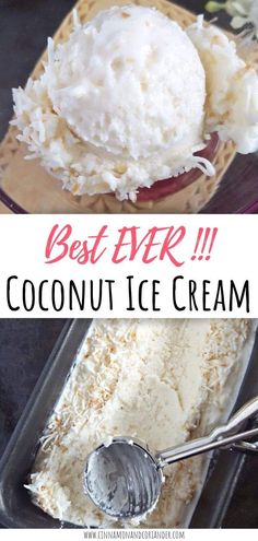 the best ever coconut ice cream recipe