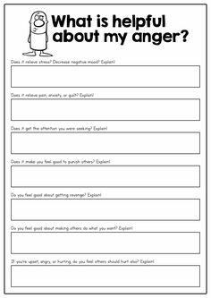 Anger Group Activity, Emotional Regulation Worksheets Free Printable, Cbt Therapy Worksheets Anger, Anger Worksheets Therapy, Anger Coping Strategies, Anger Volcano Worksheet, Emotional Regulation For Adults Worksheets, Oppositional Defiant Disorder Worksheets